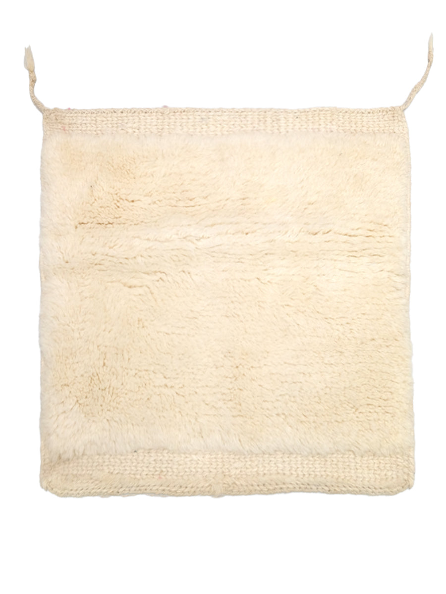 Handmade Beni Atlas Moroccan Berber wool rug woven by women artisans in the Atlas Mountains