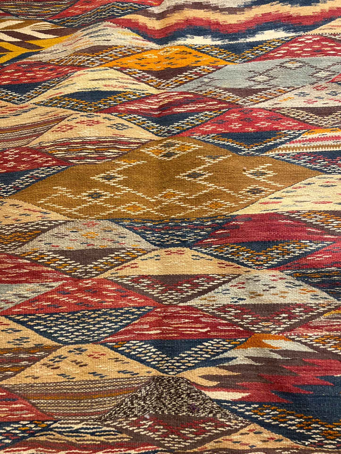 Picasso Berber kilim, Alfombra marroquí tejida a mano, Alfombra bereber abstracta, (200x300 Cm)