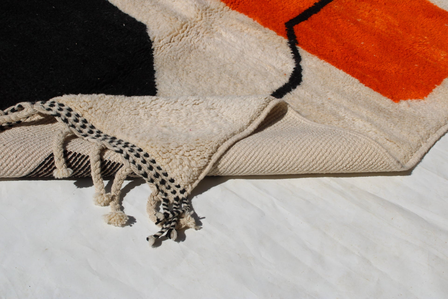 Beni ourain rug, Authentic Moroccan rug, Berber carpet, Genuine Wool rug, Handmade rug, Beni ourain style, Area rug, Tapis berbere, Teppich size is 200x160