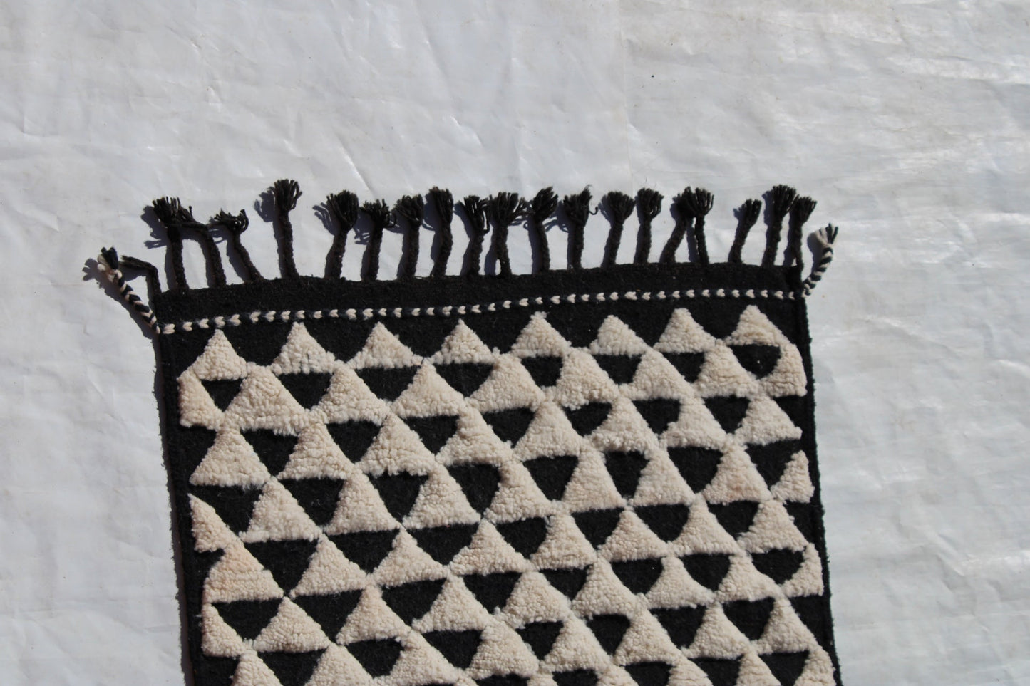 Beni ourain rug, Authentic Moroccan rug, Berber carpet, Genuine Wool rug, Handmade rug, Beni ourain style, Area rug, Tapis berbere, Teppich size is 150x100 cm