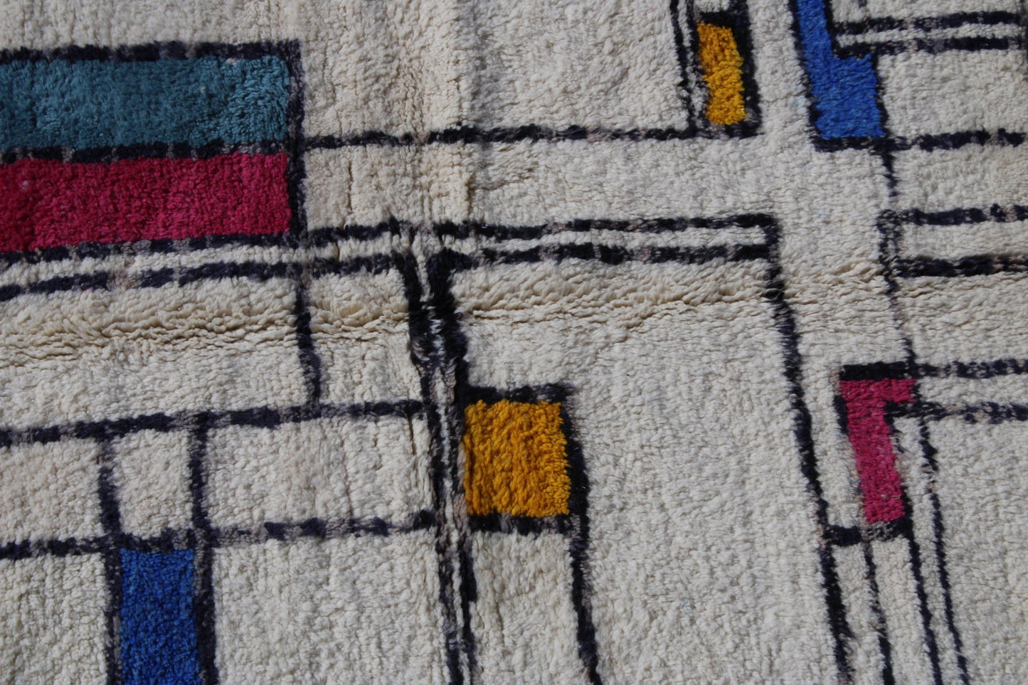 Beni N1 Authentic Moroccan rug, Berber carpet, Genuine Wool rug, Handmade rug, Beni ourain style, Area rug, Tapis berbere, Teppich size is 250x160