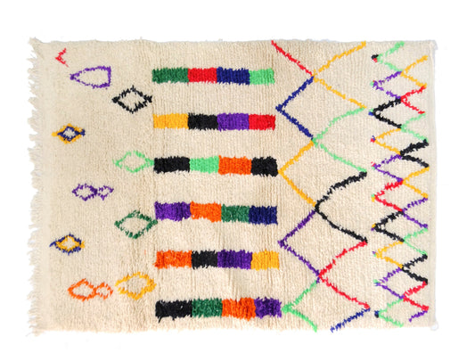 Customizable  Benai carpet’s N’1  hndmade 100% wool  woven in atlas of Morocco area rugs