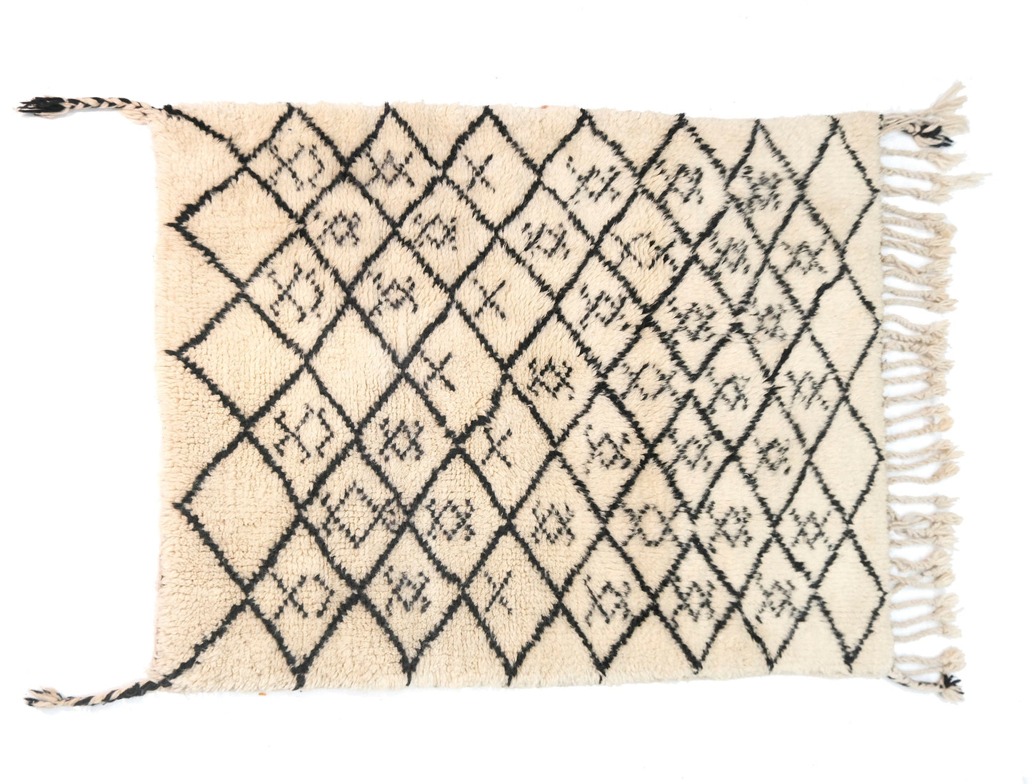 Customizable Benai carpet’s N’1 hndmade 100% wool woven in atlas of Morocco area rugs