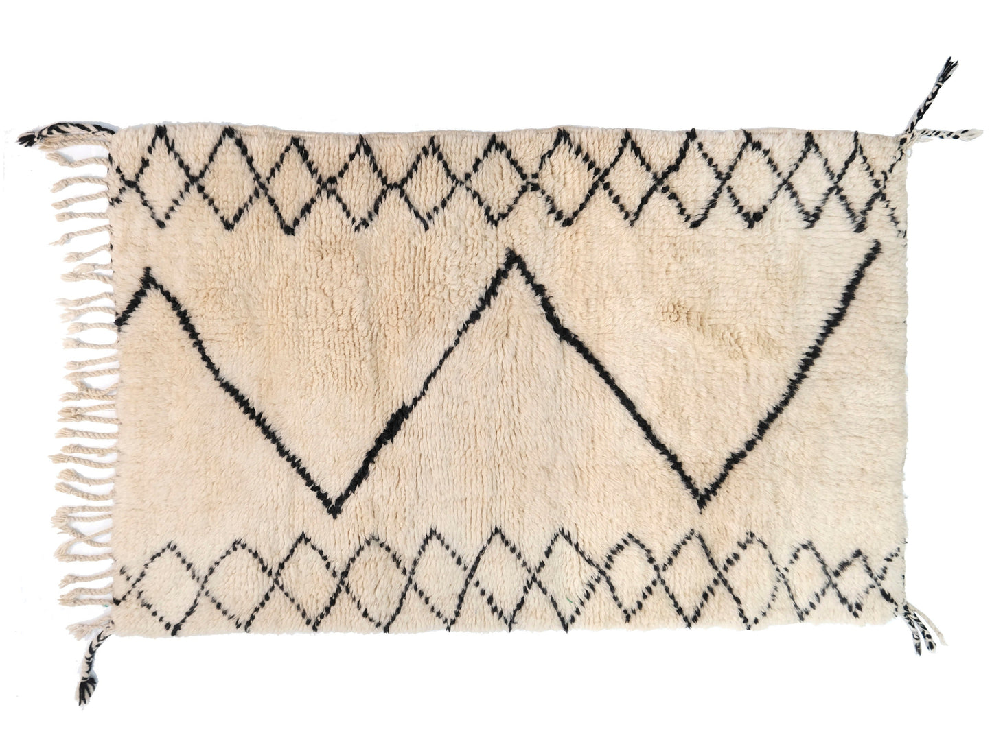 Customizable Benai carpet’s N’1 hndmade 100% wool woven in atlas of Morocco area rugs