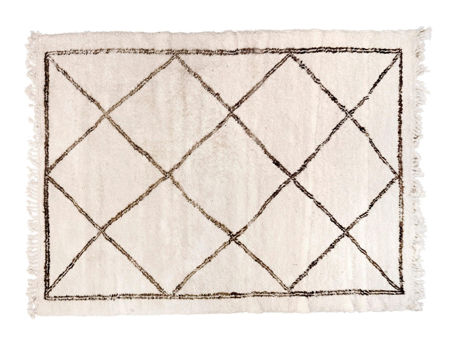 Customizable Benai carpet’s N’1 hndmade 100% wool woven in atlas of Morocco area rugs