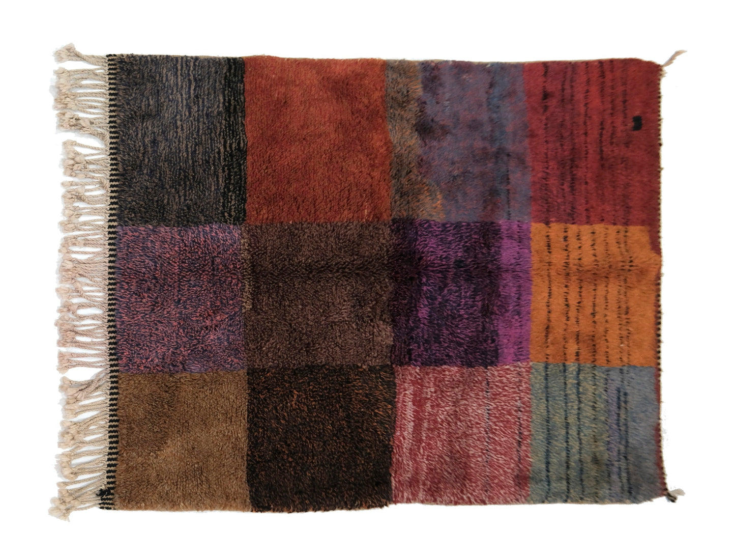 Customizable Benai carpet’s N’1 hndmade 100% wool woven in atlas of Morocco area rugs