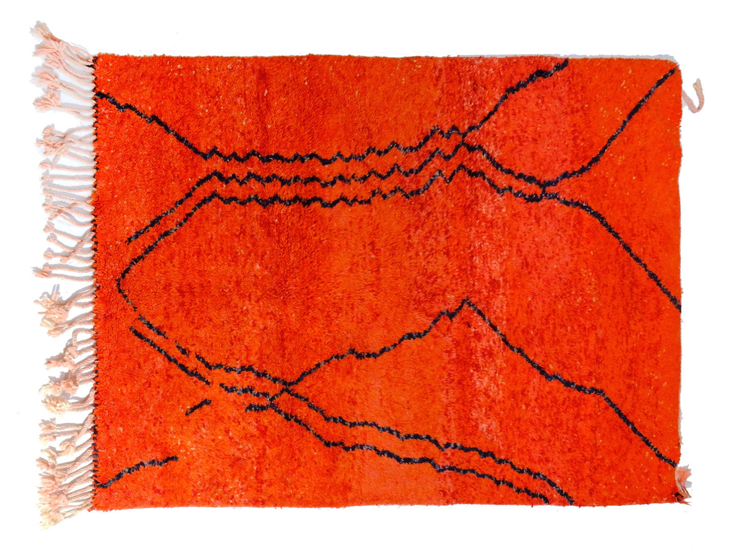 Customizable Benai carpet’s N’1 hndmade 100% wool woven in atlas of Morocco area rugs