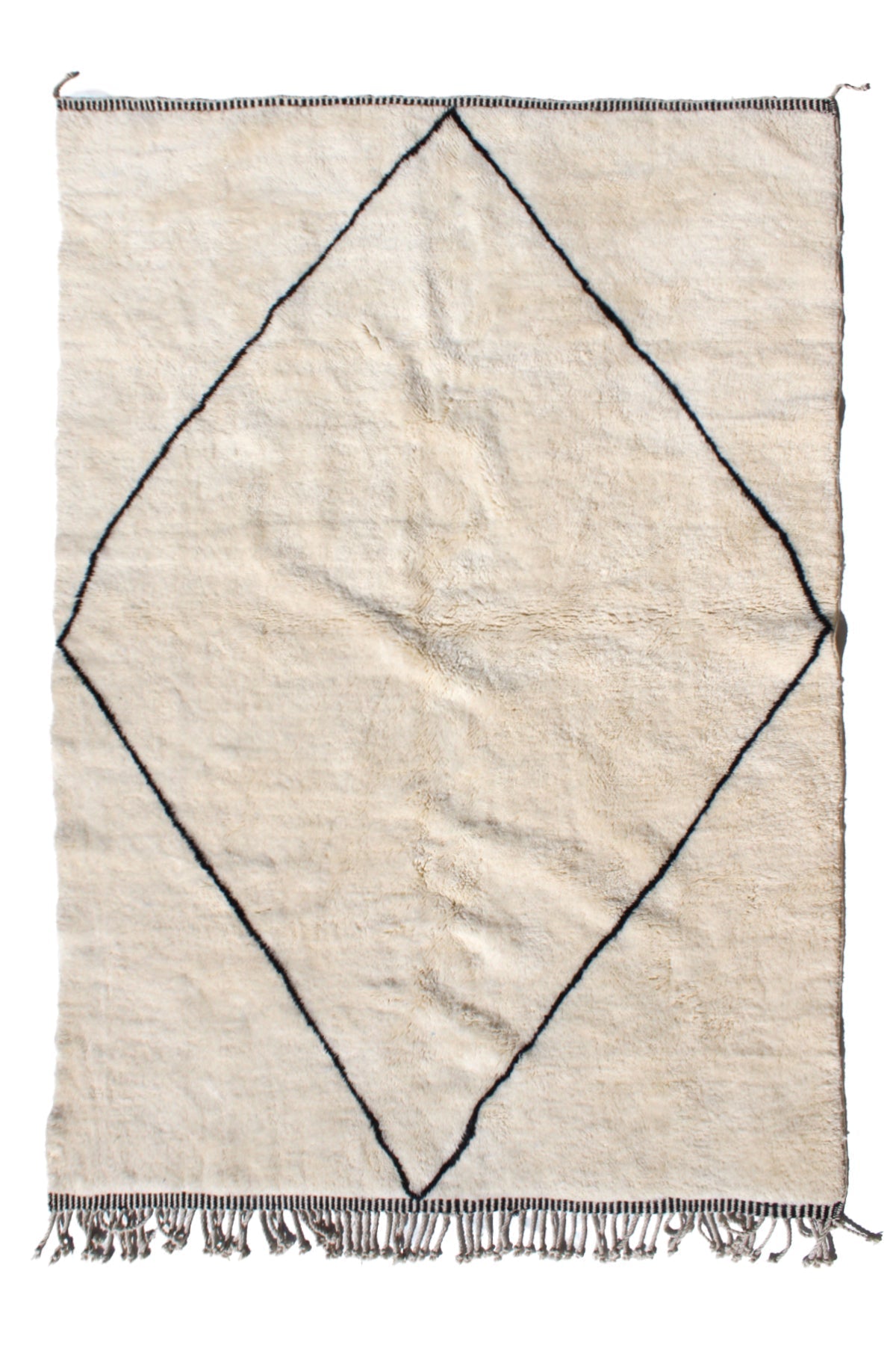 Authentic Beni Ouarain Rug – Moroccan Handmade Wool Carpet 300 x 215 cm | cooperative & adrar