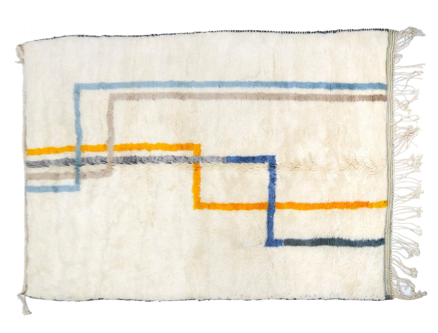 Customizable Benai carpet’s N’1 hndmade 100% wool woven in atlas of Morocco area rugs