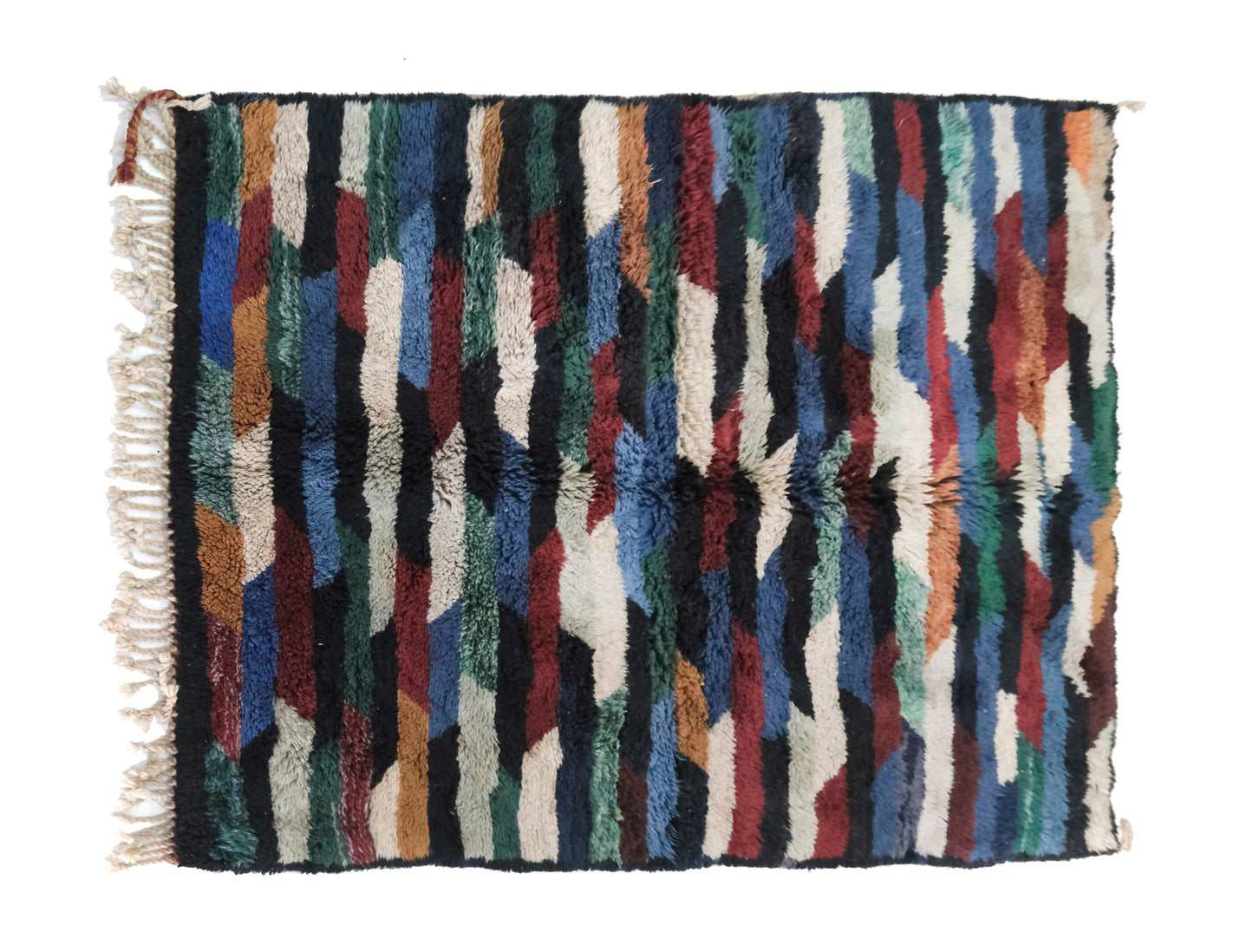 Customizable Benai carpet’s N’1 hndmade 100% wool woven in atlas of Morocco area rugs