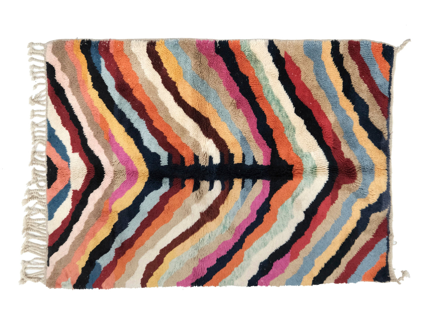 Customizable Benai carpet’s N’1 hndmade 100% wool woven in atlas of Morocco area rugs
