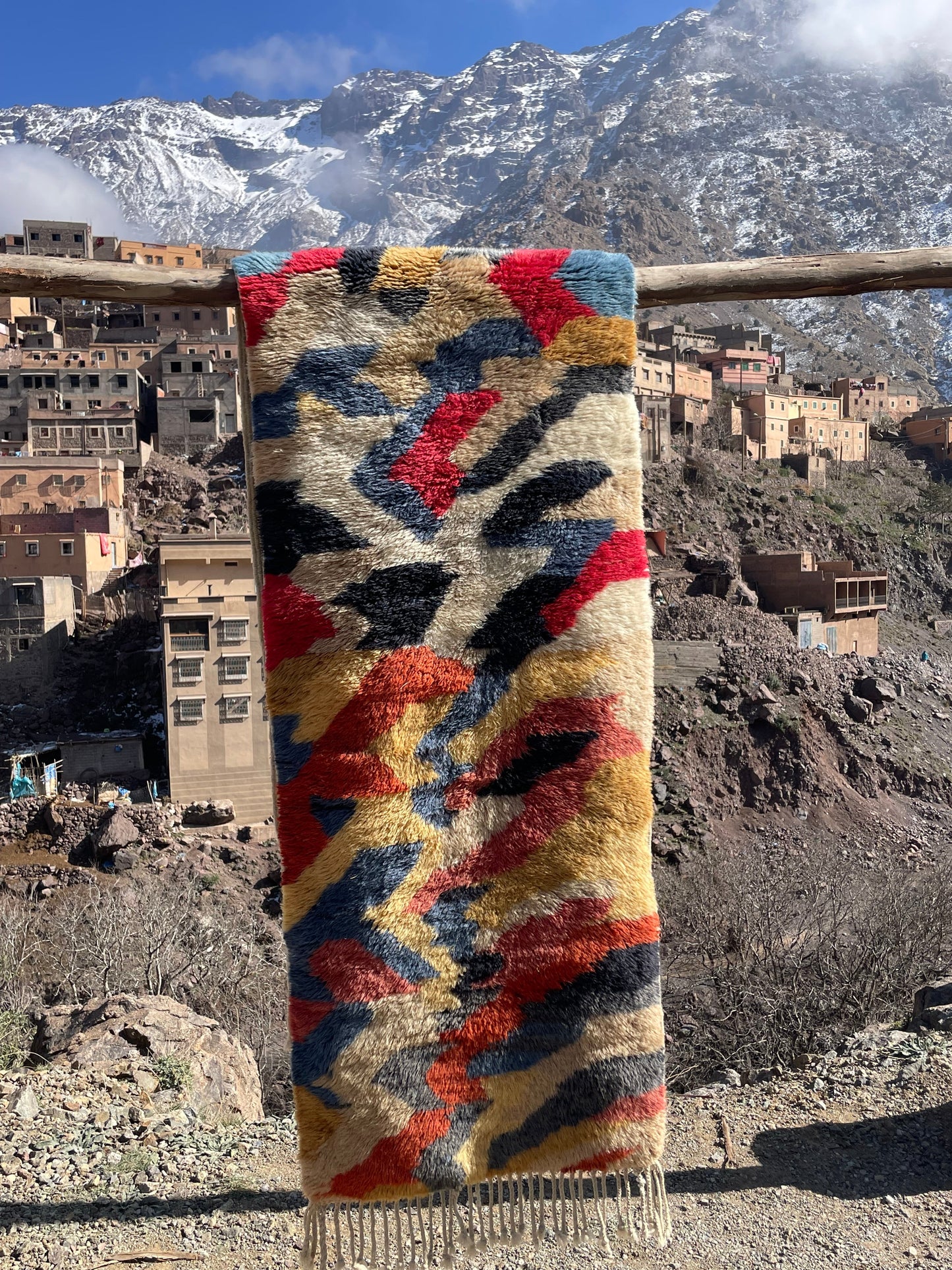 Moroccan Runner Rug - Beni Ourain Rug Runner - Bespoke Berber Hallway Carpet Made to Order Gift Chrismas Gifts Home Decor available to ship size 300x70 cm