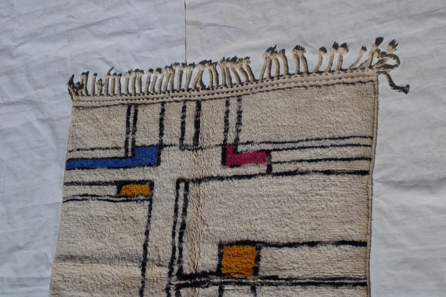 Beni N1 Authentic Moroccan rug, Berber carpet, Genuine Wool rug, Handmade rug, Beni ourain style, Area rug, Tapis berbere, Teppich size is 250x160