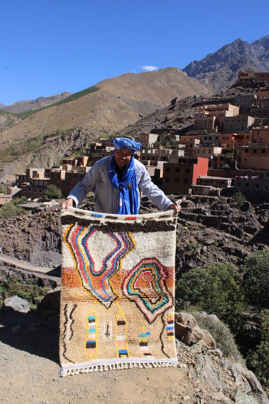 Handmade Adrar rug from Morocco