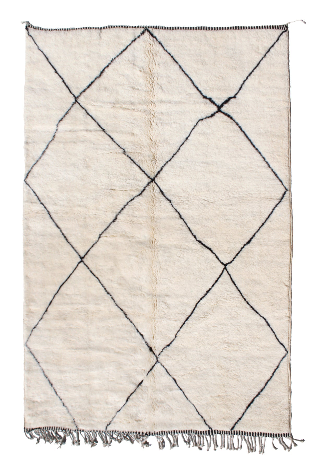 Authentic Beni Ouarain Rug – Moroccan Handmade Wool Carpet 300 x 215 cm | cooperative & adrar
