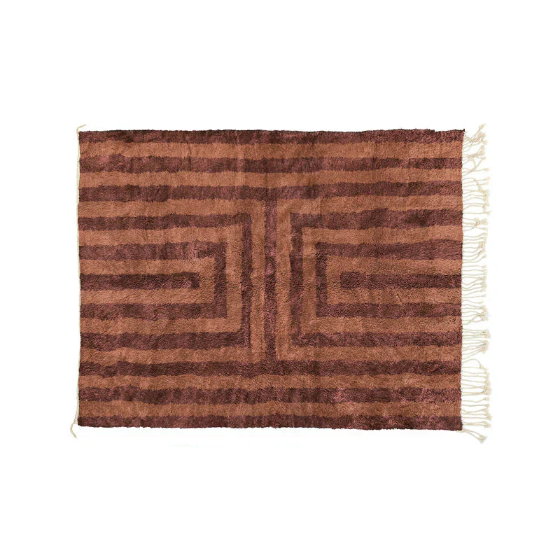 Handmade Moroccan Mrirt Rug with Abstract Design – Unique Artisanal Decor