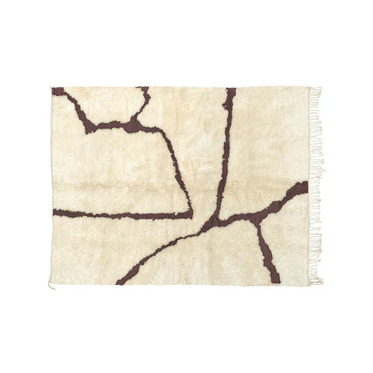 Handmade Moroccan Mrirt Rug with Abstract Design – Unique Artisanal Decor