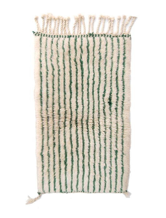 Authentic Beni Ouarain Rug – Moroccan Handmade Wool Carpet 120x60 cm | cooperative & adrar