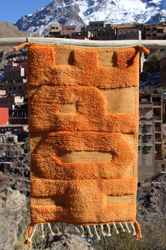 moroccan rug, hope rug, tufted wool rug, handmade moroccan carpet, adrar cooperative rug, berber rug, natural wool rug, cream moroccan rug, minimalist moroccan rug, artisanal atlas mountains rug, boho decor rug, inspirational rug, handmade wool carpet