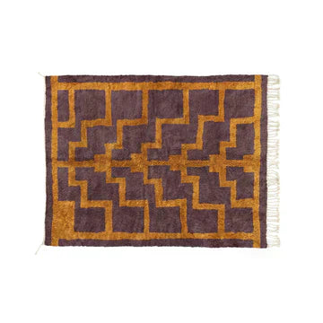 Handmade Moroccan Mrirt Rug with Abstract Design – Unique Artisanal Decor