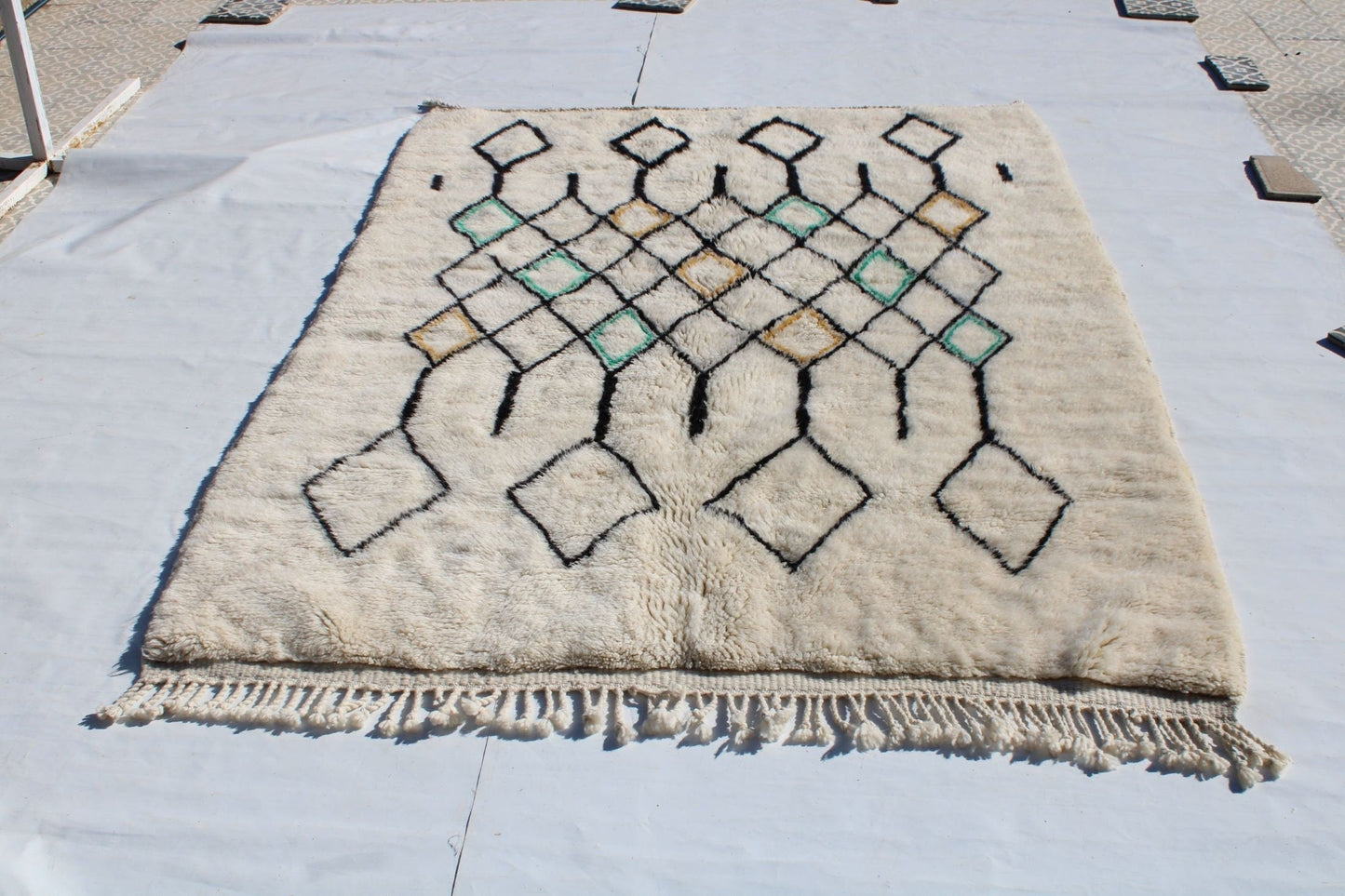 Purple Moroccan Rug, Beni Mguild Rug, Solid Berber Rug, Vintage Boujaad Rug, Free Shipping