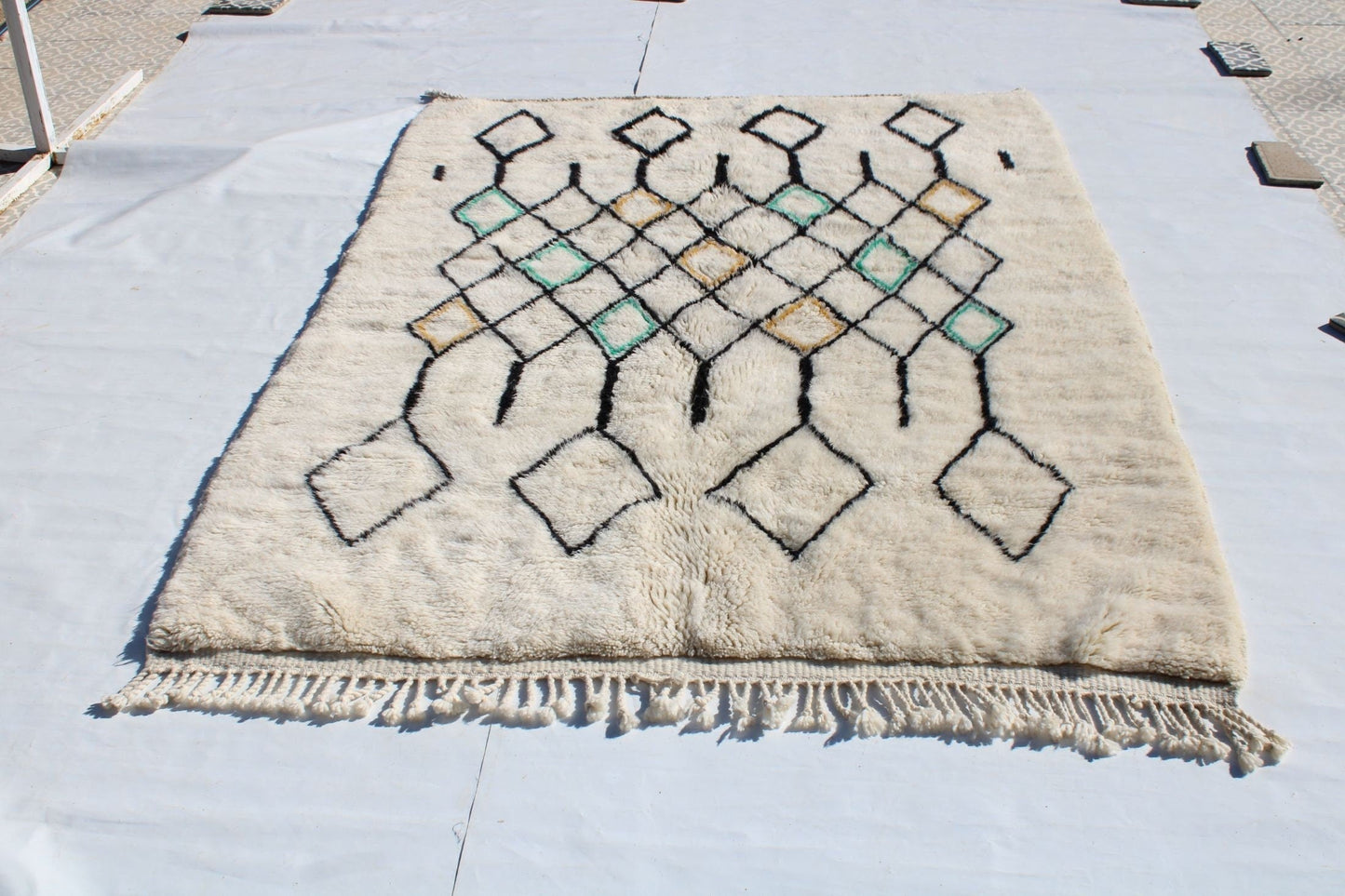 Purple Moroccan Rug, Beni Mguild Rug, Solid Berber Rug, Vintage Boujaad Rug, Free Shipping