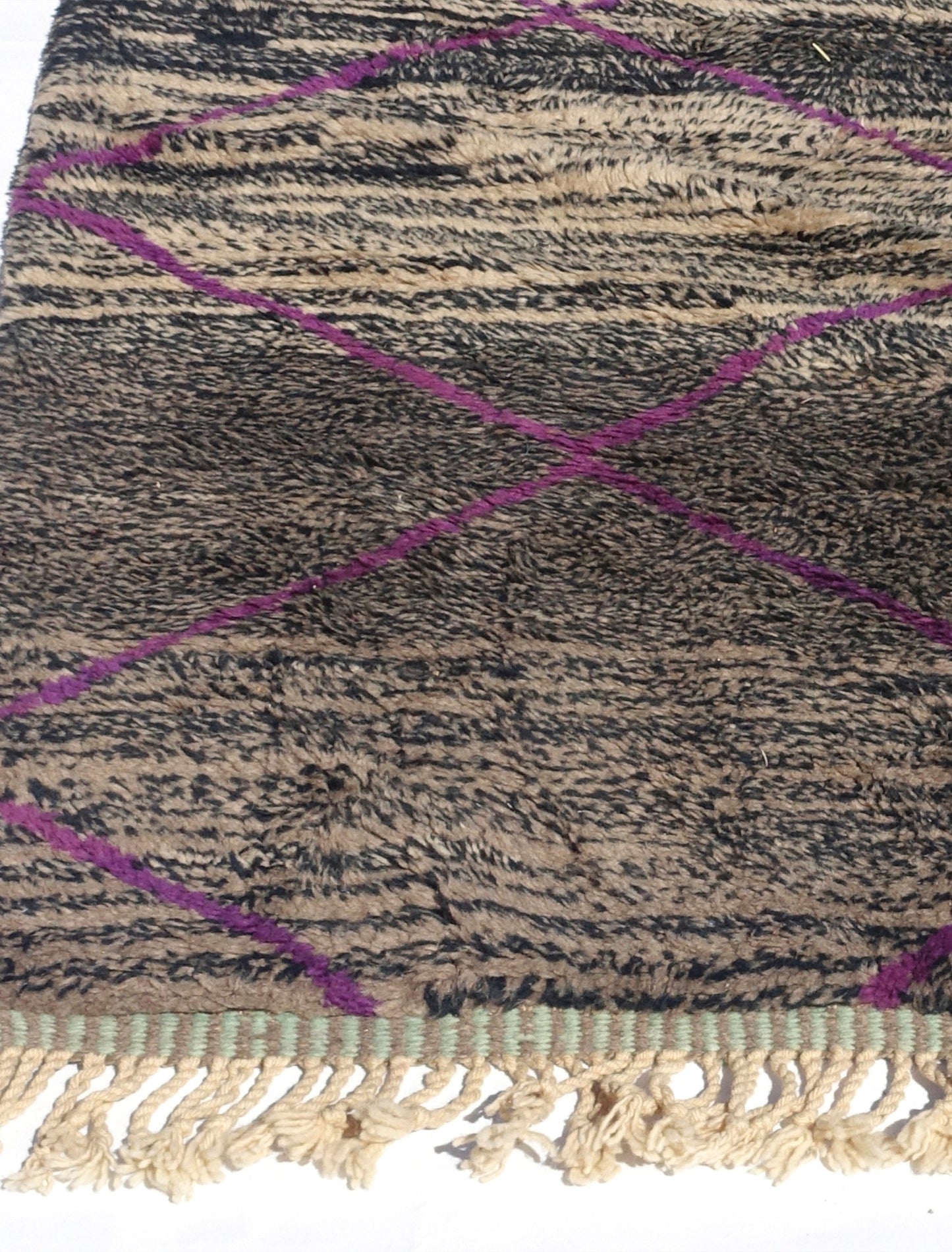 Purple Moroccan Rug, Beni Mguild Rug, Solid Berber Rug, Vintage Boujaad Rug, Free Shipping