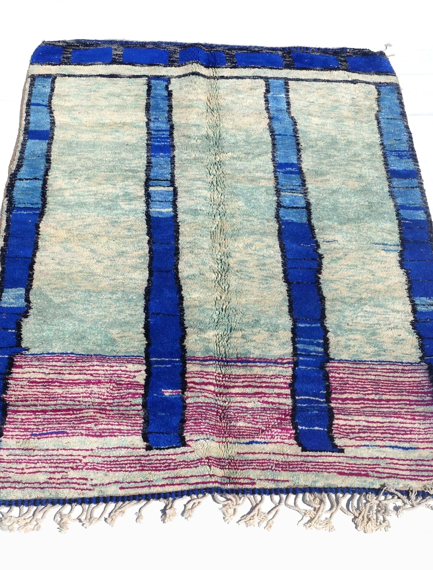 Purple Moroccan Rug, Beni Mguild Rug, Solid Berber Rug, Vintage Boujaad Rug, Free Shipping