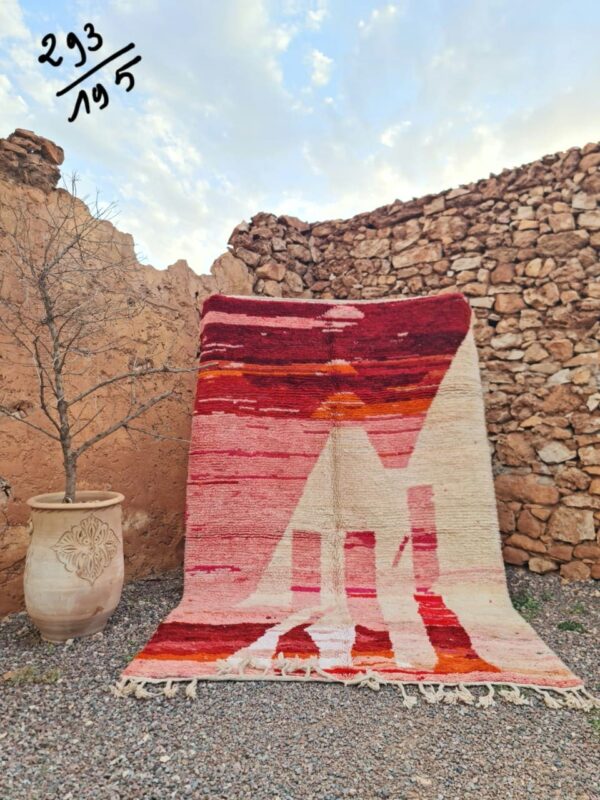 Colorful Moroccan Rug - Custom Fabulous Boujad Rug - Abstract Multicolored Handmade Carpet - Bohemian Elegance