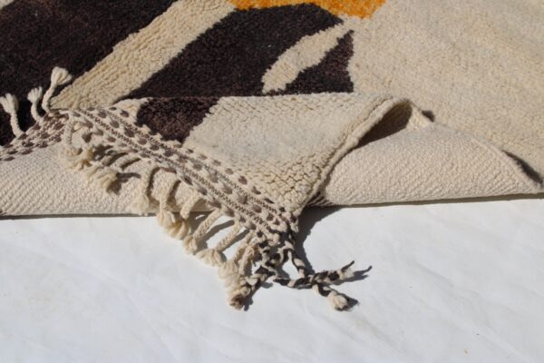 Beni ourain rug, Authentic Moroccan rug, Berber carpet, Genuine Wool rug, Handmade rug, Beni ourain style, Area rug, Tapis berbere, Teppich size is 250x150 cm - Image 5