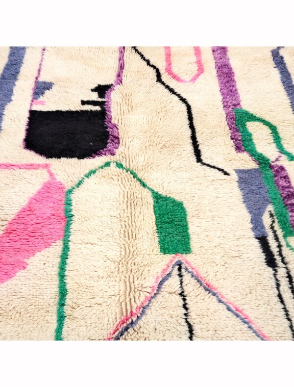 Copy of Purple Moroccan Rug, Beni Mguild Rug, Solid Berber Rug, Vintage Boujaad Rug, Free Shipping - Image 3