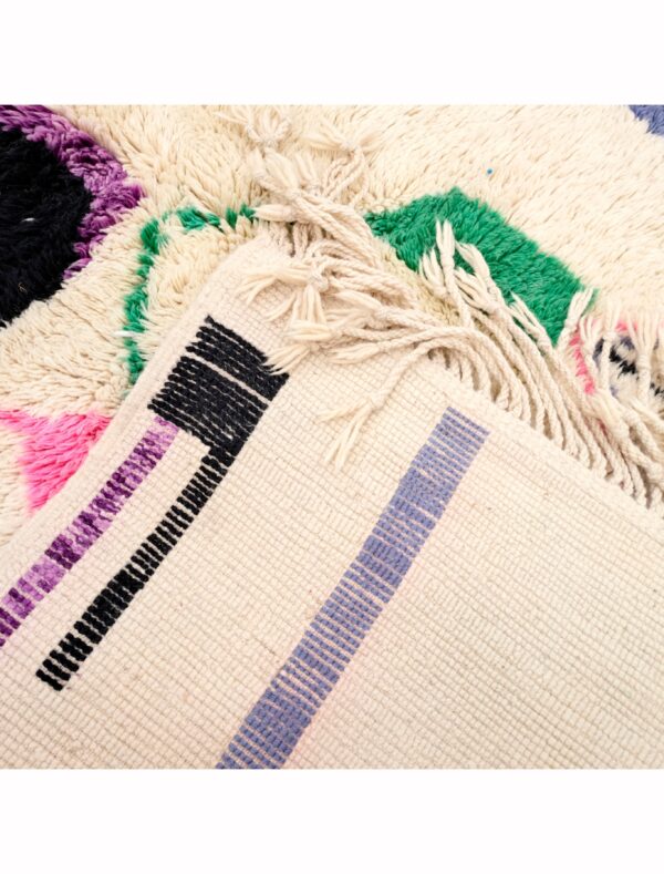 Copy of Purple Moroccan Rug, Beni Mguild Rug, Solid Berber Rug, Vintage Boujaad Rug, Free Shipping - Image 4