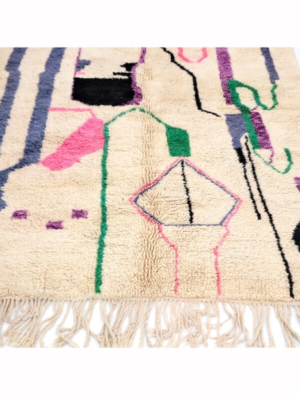 Copy of Purple Moroccan Rug, Beni Mguild Rug, Solid Berber Rug, Vintage Boujaad Rug, Free Shipping - Image 5