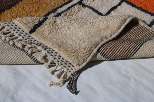 Beni ourain rug, Authentic Moroccan rug, Berber carpet, Genuine Wool rug, Handmade rug, Beni ourain style, Area rug, Tapis berbere, Teppich size is 250x160 - Image 5